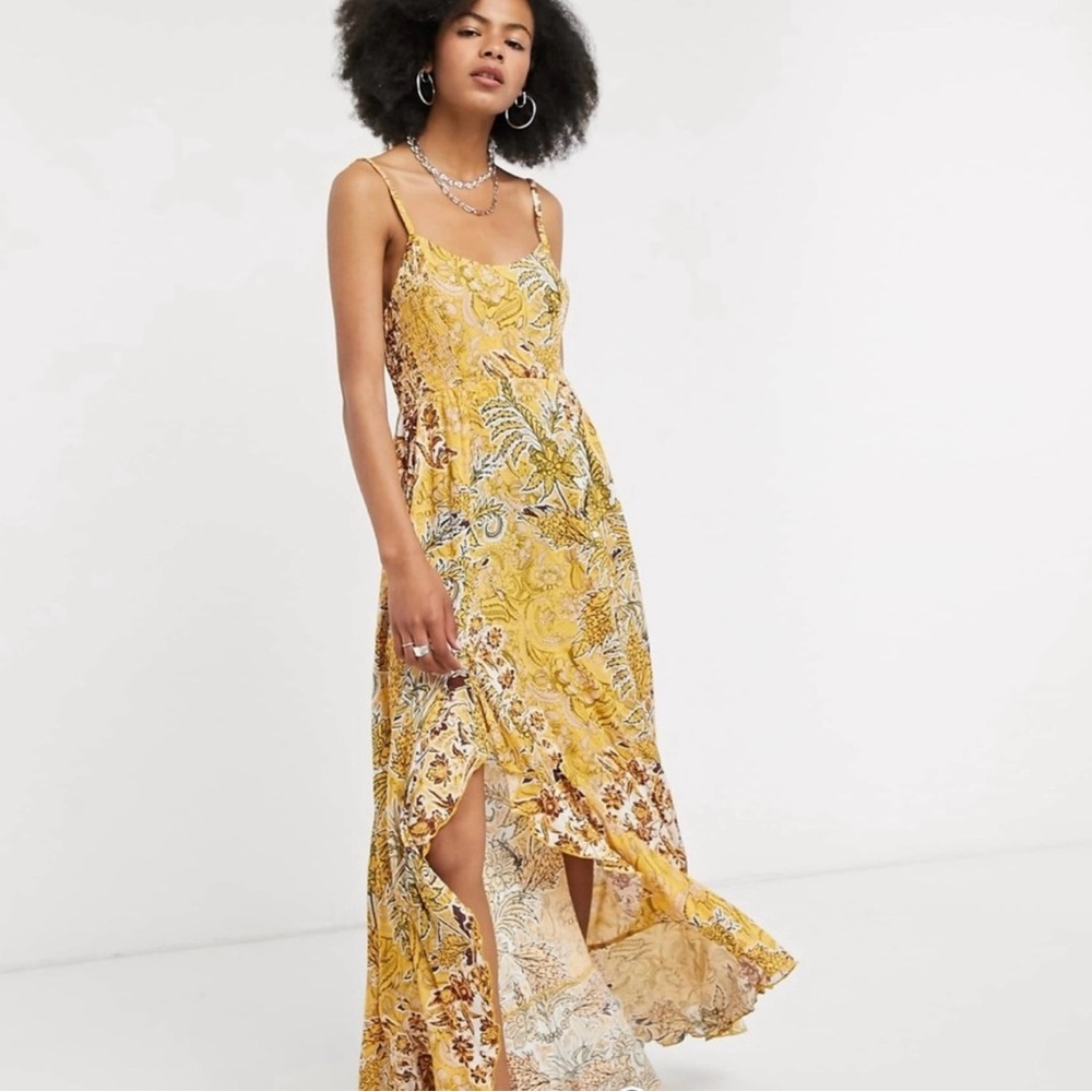 Free People Forever Yours Smocked Maxi Dress